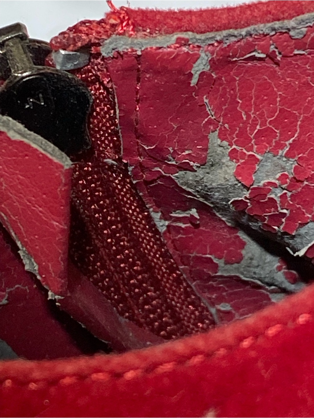 Women’s Red Suede Ruffle Peep-Toe High Heel Booties - Picture 8 of 15